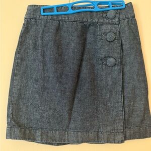 Ann Taylor Denim Wrap Skirt